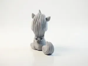 Chibi Unicorn Figurine Cute Fantasy 3D Printable
