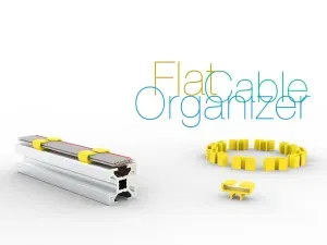 Flat cable organizer