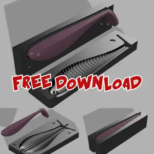 Softbait swim bait mold