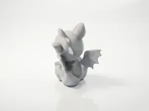 Baby Dragon Figurine Chibi Cute 3D Printable