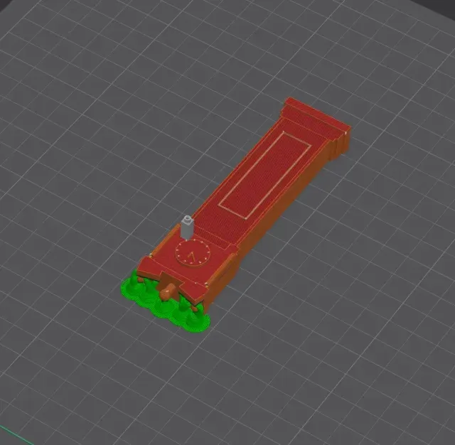 Dollhouse grandfather clock tower miniature house — Image 5 of 6