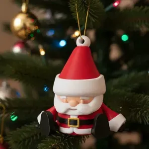 Articulated Cute Santa Claus Christmas Ornament