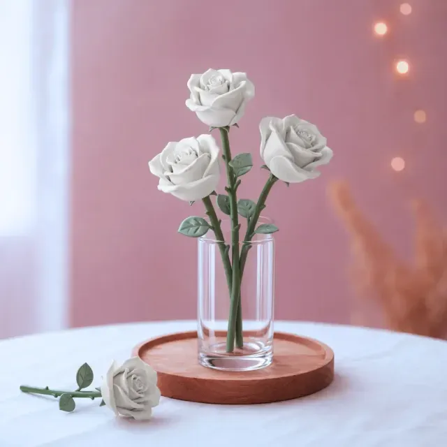 Rose Flower Figure | Realistic Floral Bouquet — Image 6 of 8