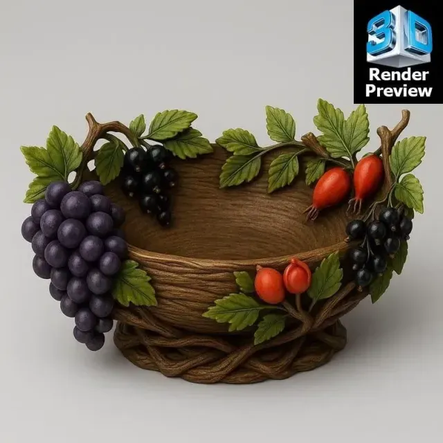 Fantasy Swan & Castle Decorative Bowl – 10 in 1 STL Bundle — Фото 6 из 9