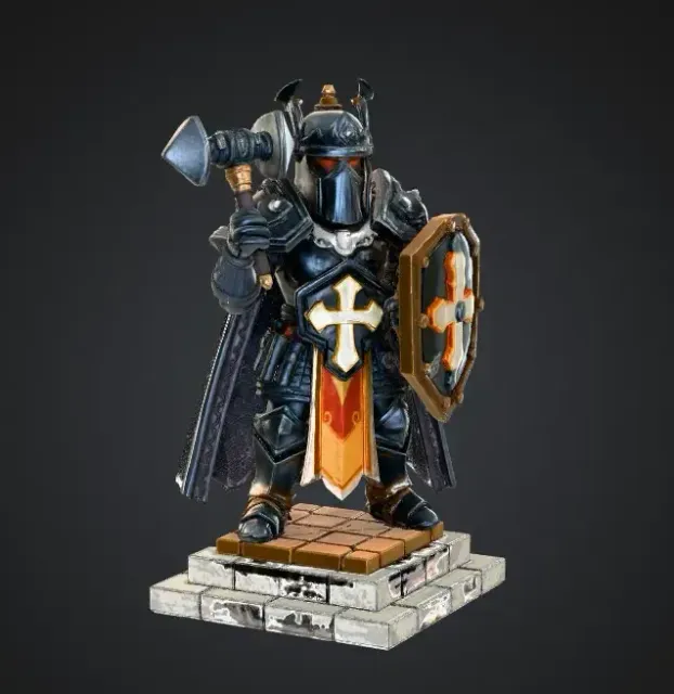 Voxel heroes - paladin hero — Image 2 of 4