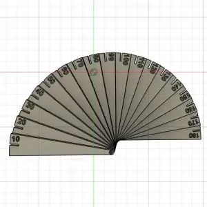 3D Printable Angle Gauge – 0° to 180°
