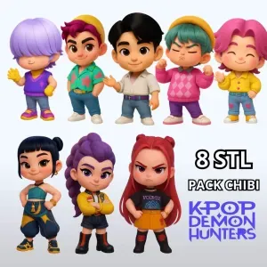 Pack chibi- kpop demon hunters