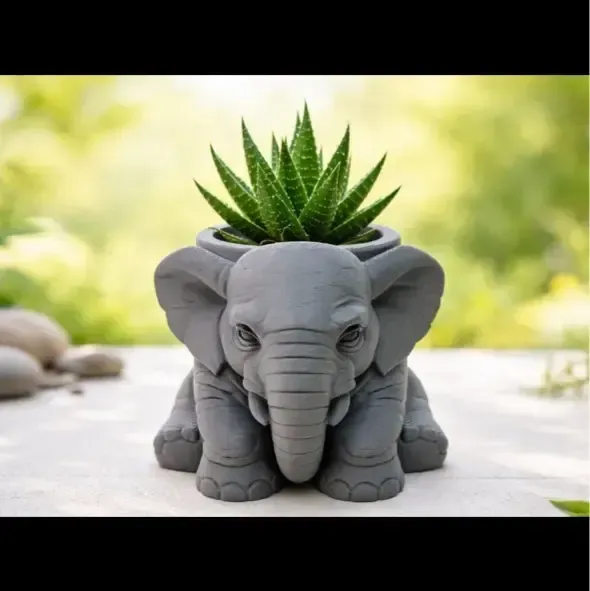 Горшок для растений в виде слона 🐘