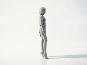 Work Outfit Professional Woman Figurine 3D Printable