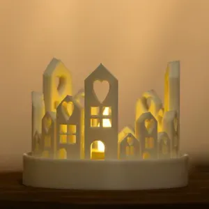 Cozy Winter Themed Tealight Ornament
