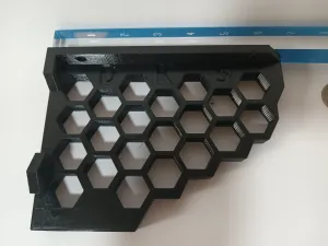Heavy Duty Shelf Riser and Bracket - Hexagon Tech Style