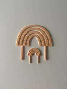 Rainbow cake topper/cupcake topper