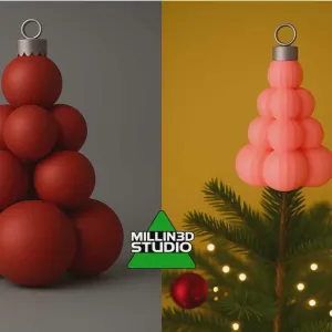 Christmas Ornament Tree Topper And Shelf version