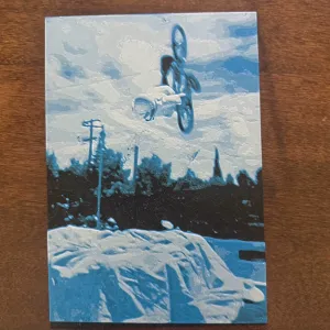 HueForge: Backflip on a Bike