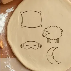 Sleeping Set Cookie Cutter, Biscuit Cutter