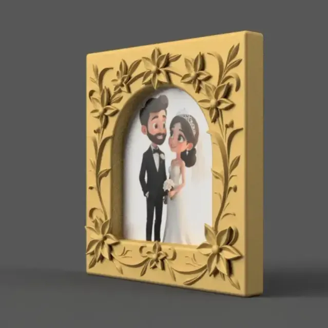 Beautiful Photo Frame STL for 3D Print - Decor - Gifts — Фото 3 из 8