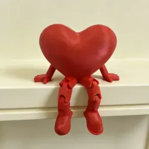 Articulated Heart Joint Cute Heart-Shaped Pendant and Ornament Toy
