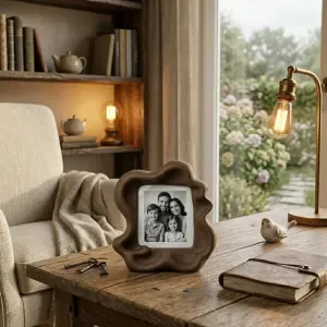Coral Stone Picture Frame – Organic Faux Rock Photo Holder