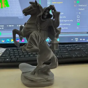 Reaper On Rearing Horse