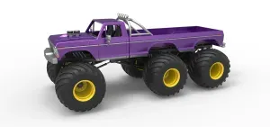Monster Truck 6x6 concept Version 2 Scale 1:25