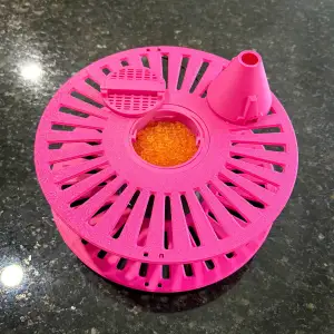 Filament Spool with Silica Bead Storage
