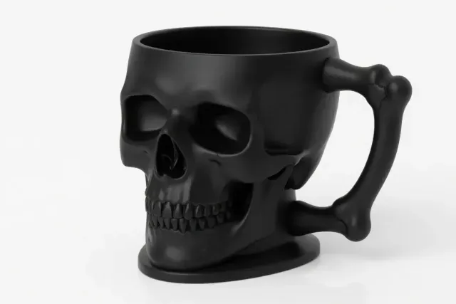 Skull Mug with Bone Handle