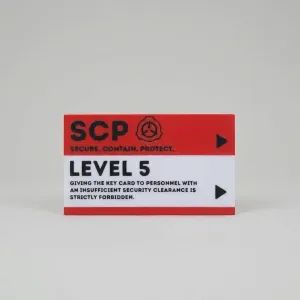 SCP Foundation Level 5 Keycard Replica | Security Access ID