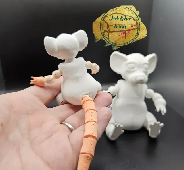 Mini flexi pets, Forest the Rat ball jointed toy — Фото 3 из 9