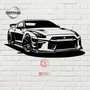 NISSAN GTR - 2D WALL ART #1