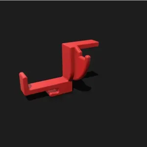 Headphone Holder for left-hand side of monitor