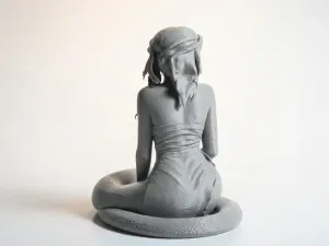 Snake Girl Figurine Fantasy Character 3D Printable