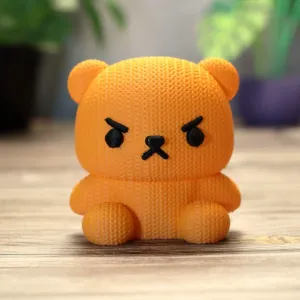 Angry Knitted Teddy Bear