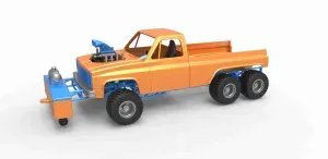 Pulling truck 6wd Scale 1:25