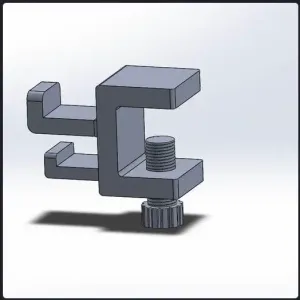 Dual Headphone Hook Under Desk Anchor