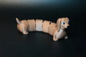 Wiggle Sausage Dog, Print in Place Fidget Toy