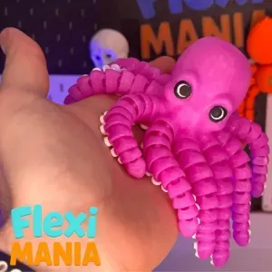 Flexi Octopus | Print-in-Place Articulated Octopus