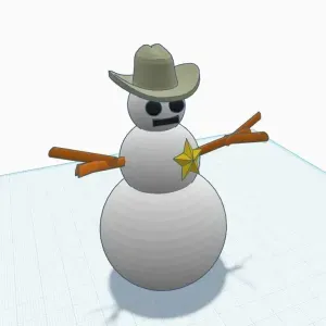 Texas Snow Man