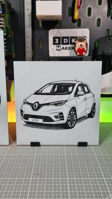 Renault Zoe 2 - Hueforge - 3 Colors — Image 2 of 5