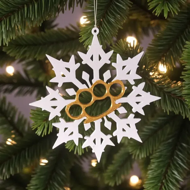 Christmas tree ornament "Brass knuckles" — Фото 3 из 6