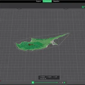 Districts of Cyprus. 3D Map puzzle (10-piece)