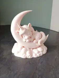 Sleeping Unicorn on Moon