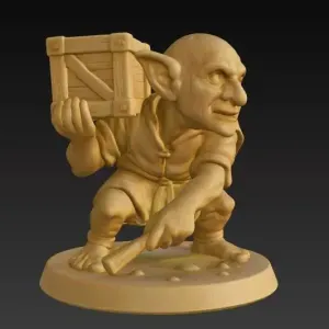 Goblin with Crate