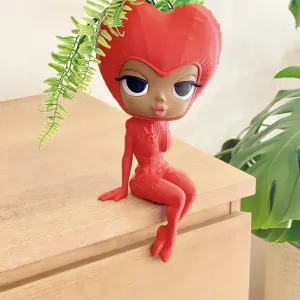 Miss Valentine Planter - CFS Version Included-Moveable Head