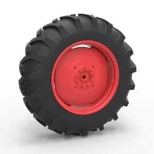 Rear wheel of Vintage Pulling tractor Version 2 Scale 1:25