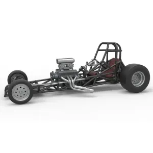 Vintage Front engine dragster Base Version 4 Scale 1:25