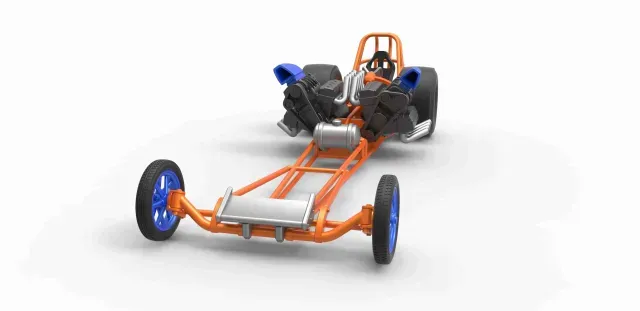Diecast Front engine dragster with 2 V8 Version 2 Scale 1:25 — Image 3 of 9