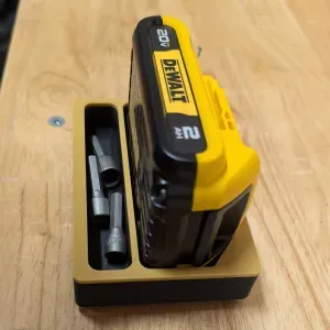 DEWALT 20V MAX 2AH Gridfinity Holder + Additional Storage