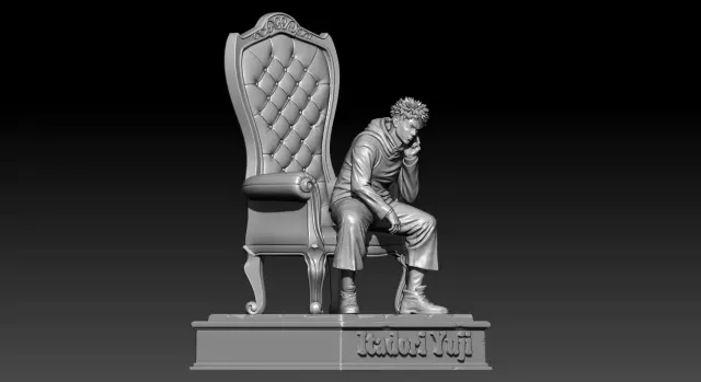 Yuji Itadori - Jujutsu Kaisen - STL ready for 3D Printing — Фото 9 из 9