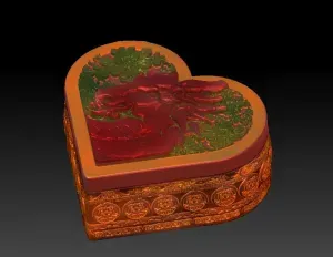 VALENTINES DAY HEART DRAGON GIFT BOX