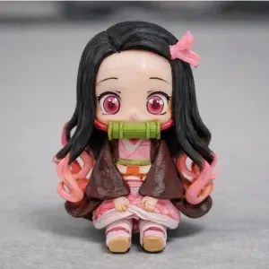 🌸 Blossom Guardian – Chibi Anime Figurine 🎎